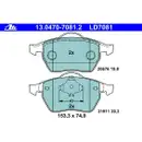 ATE 13.0470-7081.2 Ceramic Belagsatz
