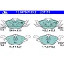 ATE Bremsenset Scheiben 280 mm belüftet Ceramic Bremsbeläge vorn Astra G