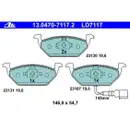 ATE 13.0470-7117.2 Ceramic Belagsatz
