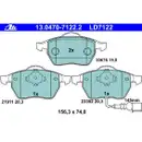 ATE 13.0470-7122.2 Ceramic Belagsatz