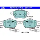 ATE 13.0470-7110.2 Ceramic Belagsatz