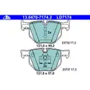 ATE Bremsenset Powerdisc Bremsscheiben Ø320 Beläge Ceramic WK hinten BMW 5er