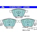 ATE 13.0470-7200.2 Ceramic Belagsatz