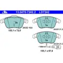 ATE 13.0470-7242.2 Ceramic Belagsatz