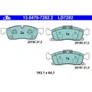 ATE 13.0470-7282.2 Ceramic Belagsatz