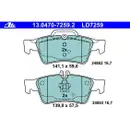 ATE 13.0470-7259.2 Ceramic Belagsatz