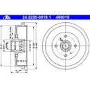 ATE 24.0220-0018.1 Bremstrommeln 2 Stück VW
