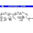 ATE 24.5157-0219.3 Bremsschlauch