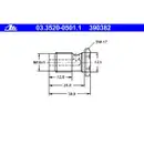ATE 03.3520-0501.1 HOHLSCHRAUBE