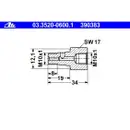 ATE 03.3520-0600.1 HOHLSCHRAUBE