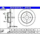 ATE Set Scheiben Ø258 vorn Ø253 hinten belüftet Beläge Ford Focus bis 09/2004