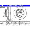 ATE 24.0110-0202.1 Bremsscheiben 2 Stück BMW