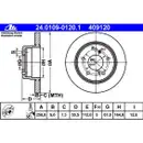 ATE Bremsenset Scheiben 258 mm Bremsbeläge Warnkontakte hinten Mercedes W201