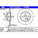 ATE 24.0110-0291.1 Bremsscheiben 2 Stück OPEL