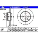 ATE 24.0110-0251.1 Bremsscheiben 2 Stück OPEL