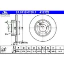 ATE 24.0112-0126.1 Bremsscheiben 2 Stück BMW