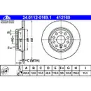 ATE Bremsenset Scheiben 282 mm voll Ceramic Bremsbeläge hinten Touran 1T A3 8P