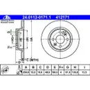 ATE 24.0112-0171.1 Bremsscheiben 2 Stück DACIA