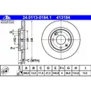 ATE 24.0113-0184.1 Bremsscheiben 2 Stück CITROËN