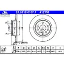 ATE 24.0112-0157.1 Bremsscheiben 2 Stück OPEL