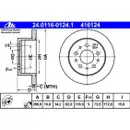 ATE 24.0116-0124.1 Bremsscheiben 2 Stück FIAT