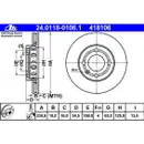 ATE Bremsenset Scheiben 239 mm belüftet Ceramic Bremsbeläge vorn Polo 6N Lupo 6X