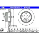 ATE 24.0119-0107.1 Bremsscheiben 2 Stück BMW