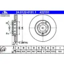 ATE Bremsenset Scheiben 256 mm belüftet Bremsbeläge vorn Golf 4 A3 8L