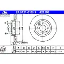 ATE 24.0121-0106.1 Bremsscheiben 2 Stück RENAULT
