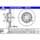 ATE 24.0122-0216.1 Bremsscheiben 2 Stück RENAULT