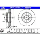 ATE Set Scheiben Ø258 vorn Ø253 hinten belüftet Beläge Ford Focus bis 09/2004