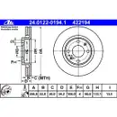 ATE 24.0122-0194.1 Bremsscheiben 2 Stück CITROËN