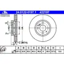 ATE 24.0122-0197.1 Bremsscheiben 2 Stück FIAT