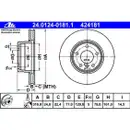 ATE 24.0124-0181.1 Bremsscheiben 2 Stück BMW