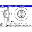 ATE 24.0124-0197.1 Bremsscheiben 2 Stück BMW