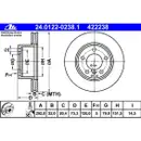 ATE 24.0122-0238.1 Bremsscheiben 2 Stück BMW