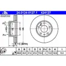 ATE 24.0124-0127.1 Bremsscheiben 2 Stück FIAT