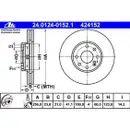 ATE 24.0124-0152.1 Bremsscheiben 2 Stück OPEL