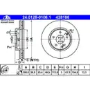 ATE 24.0128-0106.1 Bremsscheiben 2 Stück MERCEDES-BENZ