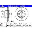 ATE 24.0128-0129.1 Bremsscheiben 2 Stück RENAULT