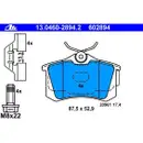 ATE Set Scheiben Ø256 vorn Ø230 hinten belüftet Bremsbeläge VW Golf IV Audi A3