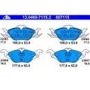 ATE 13.0460-7115.2 Belagsatz