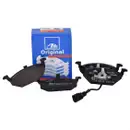 ATE Set Scheiben Ø256 vorn Ø230 hinten belüftet Bremsbeläge VW Golf IV Audi A3