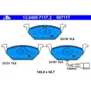 ATE Set Scheiben Ø256 vorn Ø230 hinten belüftet Bremsbeläge VW Golf IV Audi A3