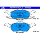 ATE Set Scheiben Ø258 vorn Ø253 hinten belüftet Beläge Ford Focus bis 09/2004