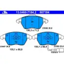 Original ATE Set Scheiben Ø288 vorn Ø256 hinten Beläge Audi ohne elektr. Festste