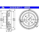 ATE 24.0218-0011.1 Bremstrommeln 2 Stück FIAT