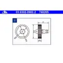 ATE 03.9302-0902.2 Entluefterstutzen 22