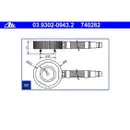 ATE 03.9302-0943.2 Entluefterstutzen 90