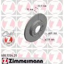ZIMMERMANN 600.3204.20 Bremsscheiben 2 Stück VW
